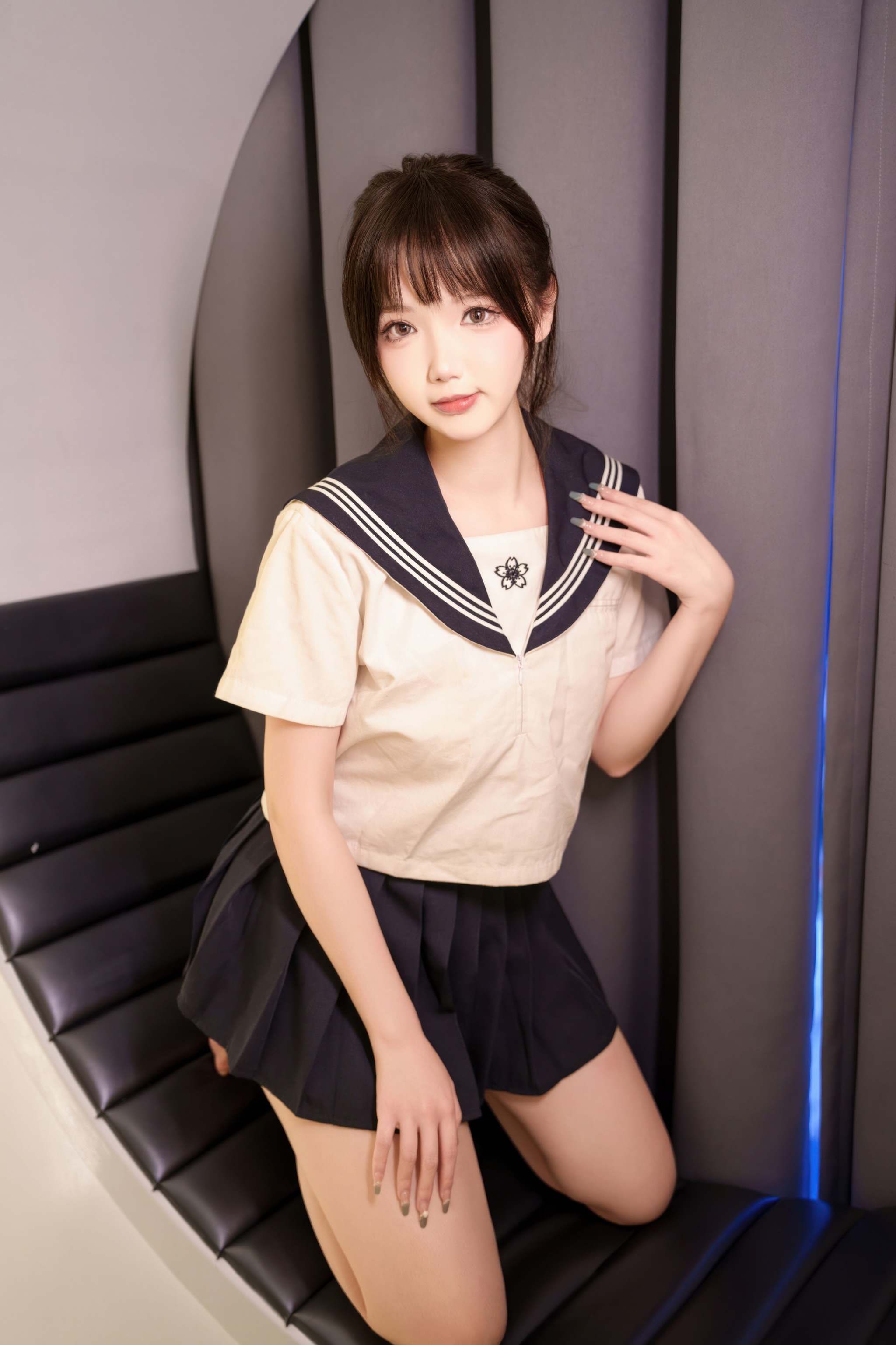 雪晴Astra - NO.092 牛奶丝透明黏滑体操服[63P1V]-XikXak